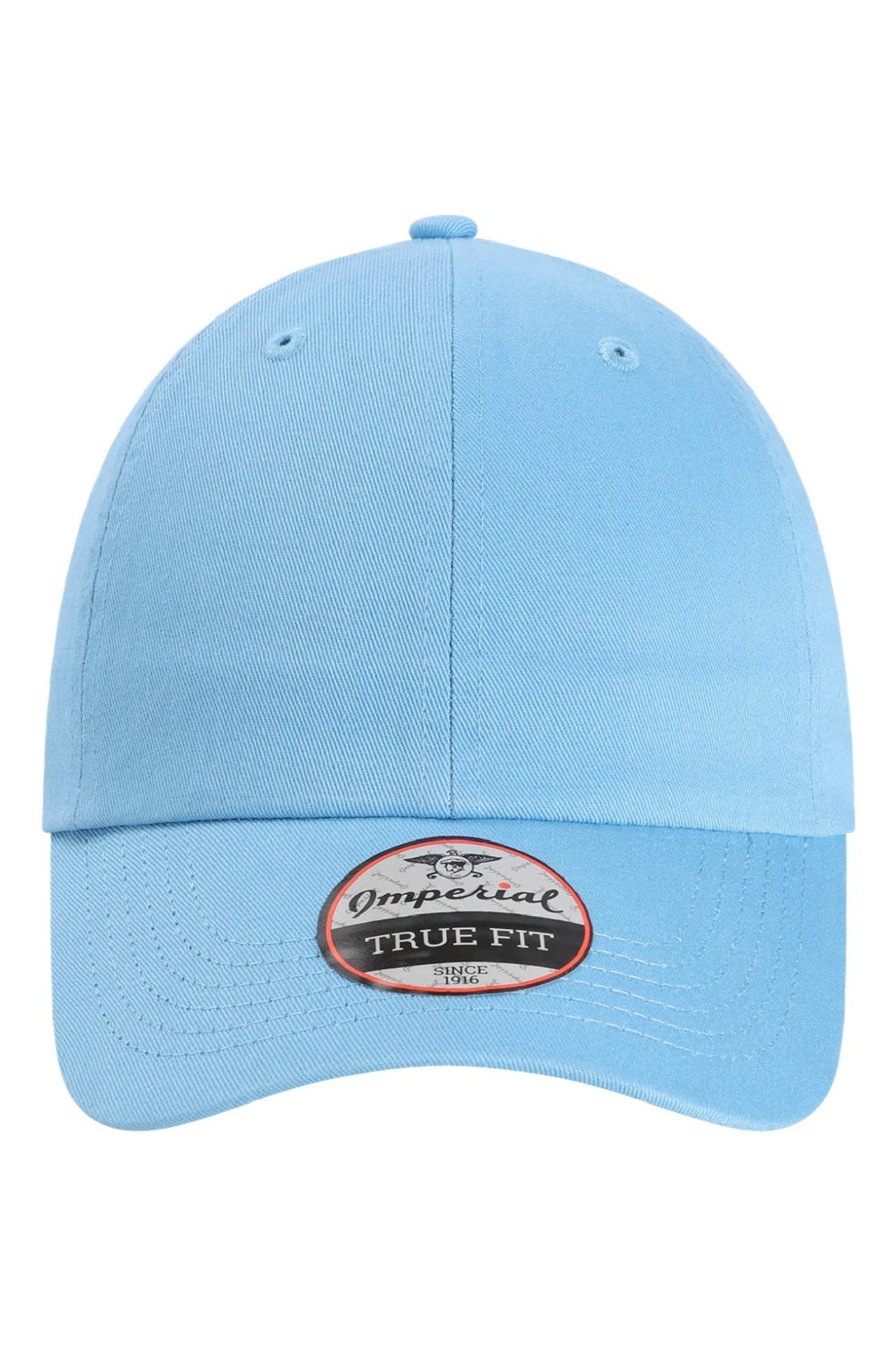 Imperial Hats X210B Mens The Original Buckle Dad Hat Light Blue Flat Front