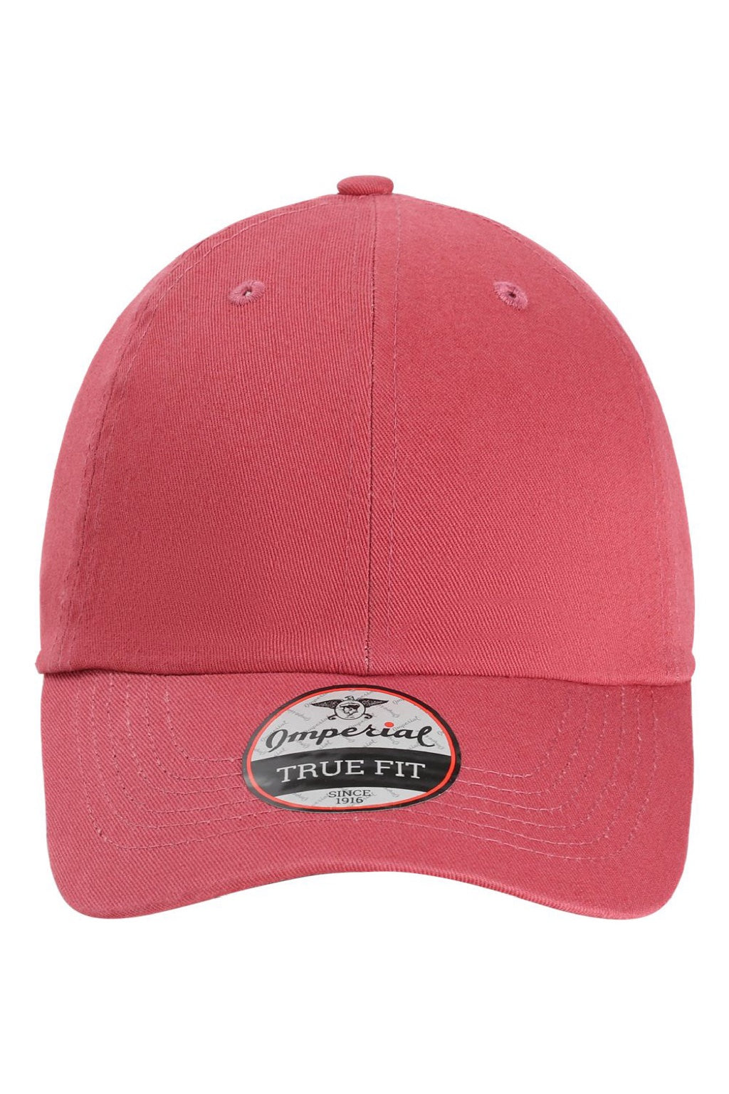 Imperial Hats X210B Mens The Original Buckle Dad Hat Nantucket Red Flat Front