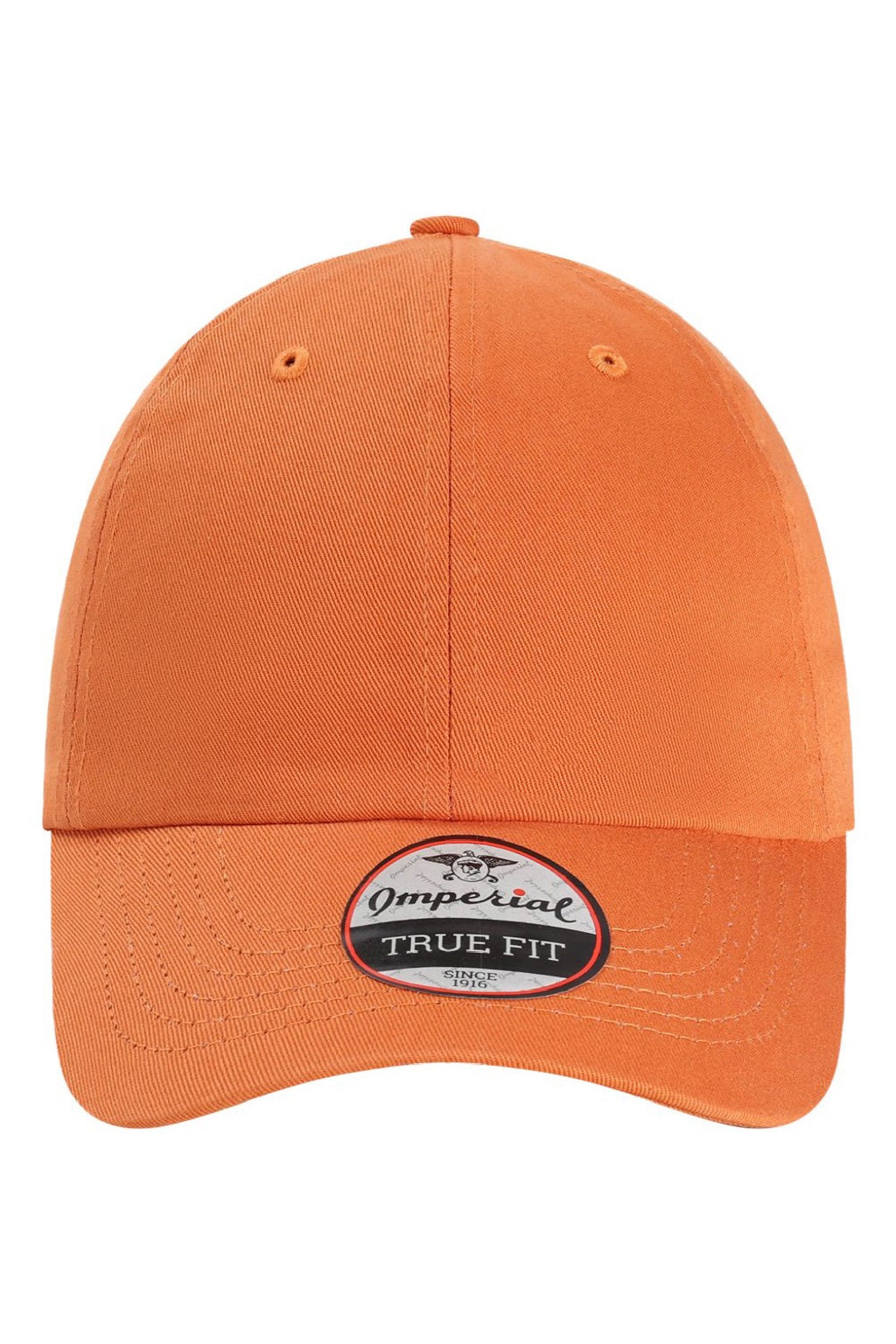 Imperial Hats X210B Mens The Original Buckle Dad Hat Pumpkin Orange Flat Front