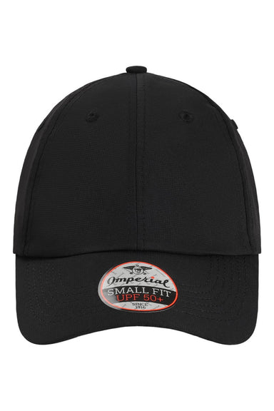 Imperial Hats L210P Mens The Original Small Fit Performance Adjustable Hat Black Flat Front