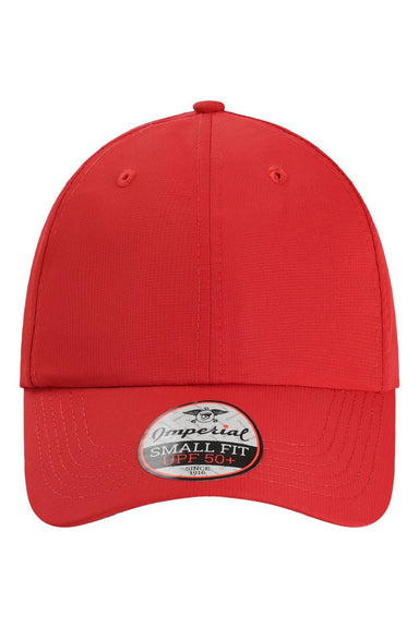Imperial Hats L210P Mens The Original Small Fit Performance Adjustable Hat Cardinal Red Flat Front