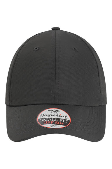 Imperial Hats L210P Mens The Original Small Fit Performance Adjustable Hat Dark Grey Flat Front