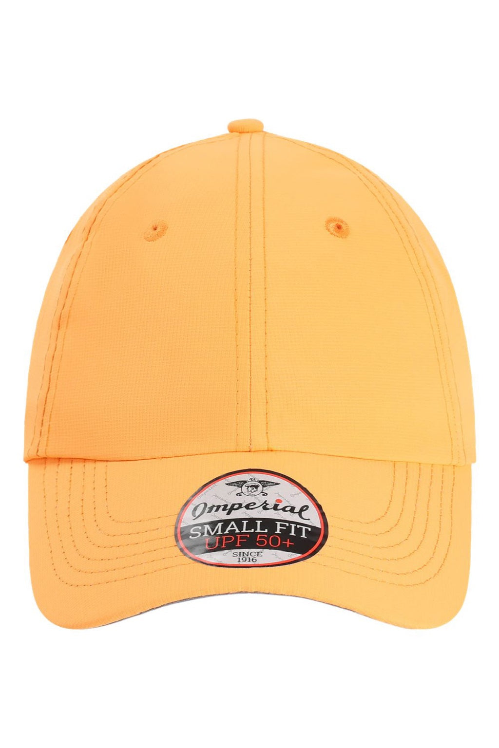 Imperial Hats L210P Mens The Original Small Fit Performance Adjustable Hat Melon Orange Flat Front