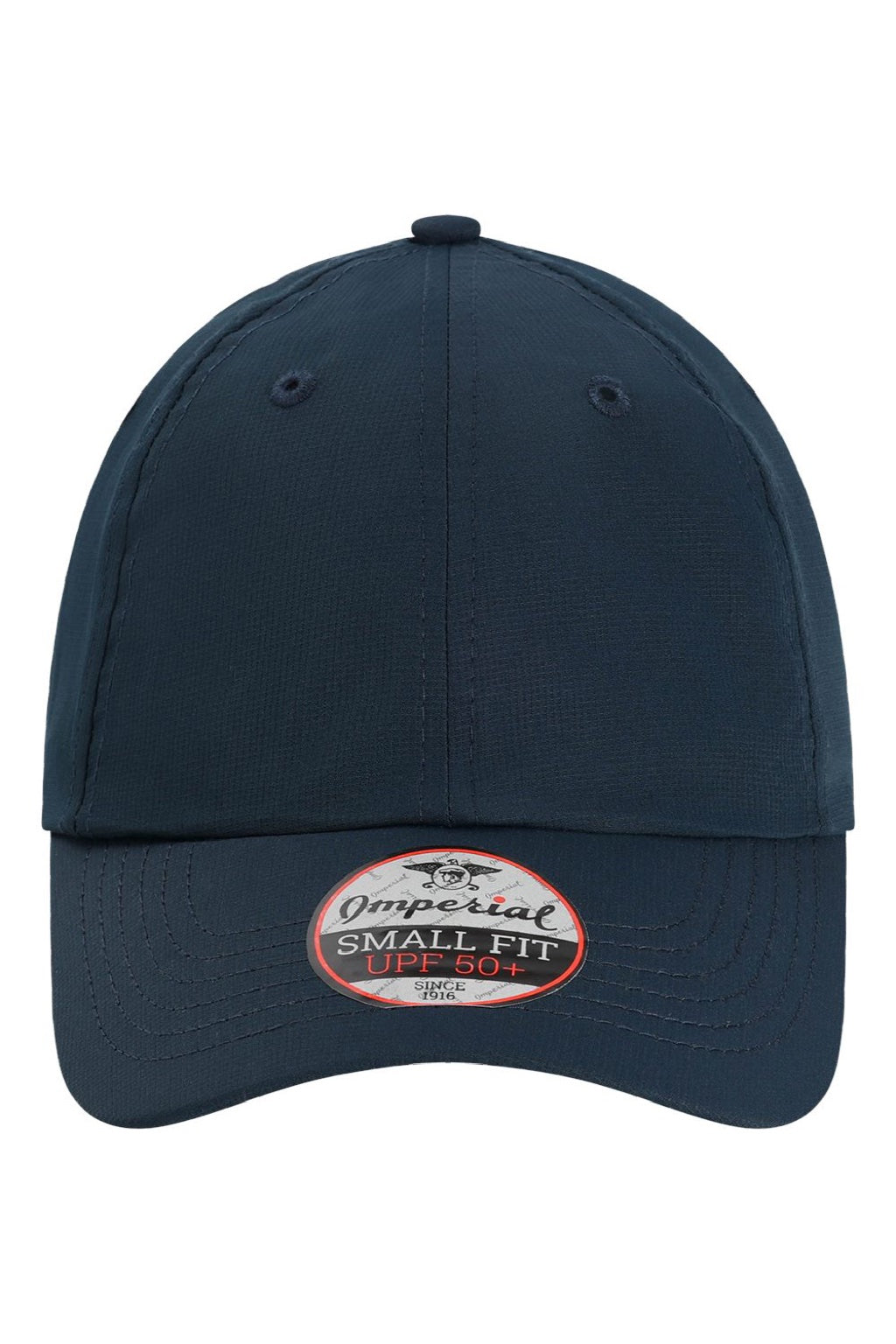 Imperial Hats L210P Mens The Original Small Fit Performance Adjustable Hat True Navy Blue Flat Front