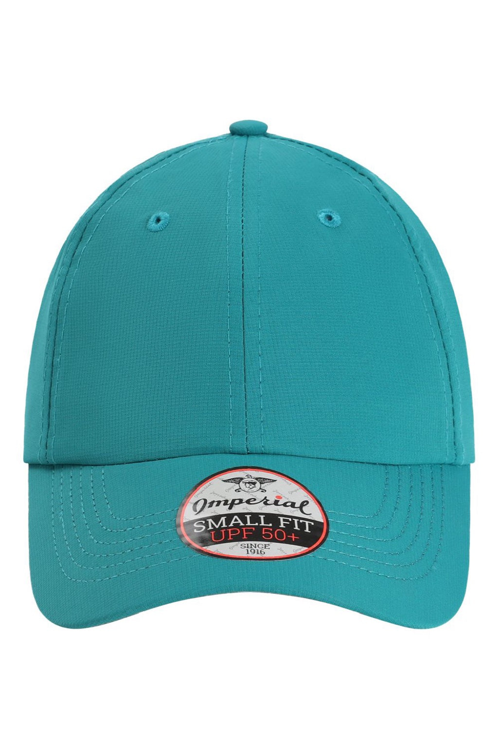 Imperial Hats L210P Mens The Original Small Fit Performance Adjustable Hat Cerulean Blue Flat Front