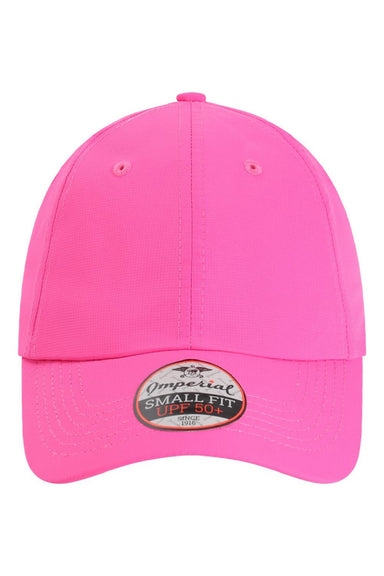 Imperial Hats L210P Mens The Original Small Fit Performance Adjustable Hat Hot Pink Flat Front
