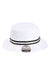 Imperial Hats 1371P Mens The Oxford Performance Bucket Hat White/Black Flat Front