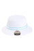 Imperial Hats 1371P Mens The Oxford Performance Bucket Hat White/Light Blue Flat Front
