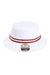 Imperial Hats 1371P Mens The Oxford Performance Bucket Hat White/Maroon Flat Front