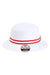 Imperial Hats 1371P Mens The Oxford Performance Bucket Hat White/Red Flat Front
