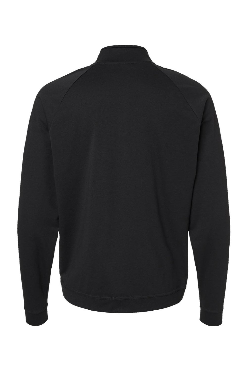 Adidas A598 Mens Club 1/4 Zip Sweatshirt Black Flat Back