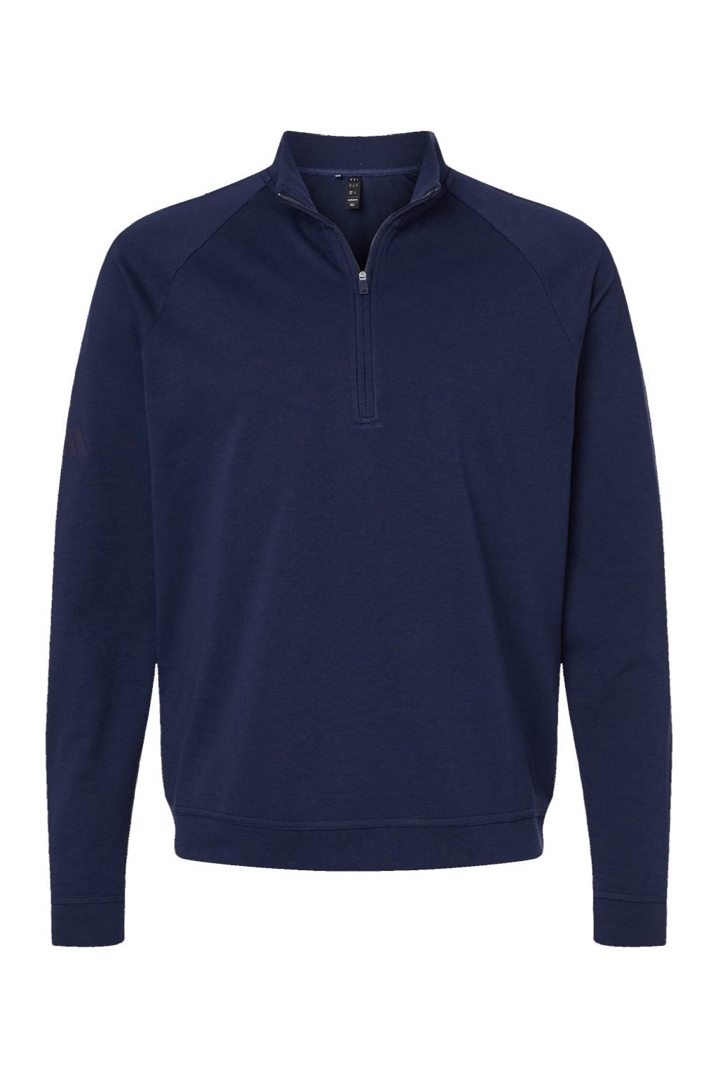 Adidas A598 Mens Club 1/4 Zip Sweatshirt Collegiate Navy Blue Flat Front