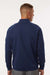 Adidas A598 Mens Club 1/4 Zip Sweatshirt Collegiate Navy Blue Model Back