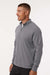 Adidas A598 Mens Club 1/4 Zip Sweatshirt Grey Model Side