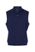 Adidas A599 Mens Club 1/4 Zip Vest Collegiate Navy Blue Flat Front