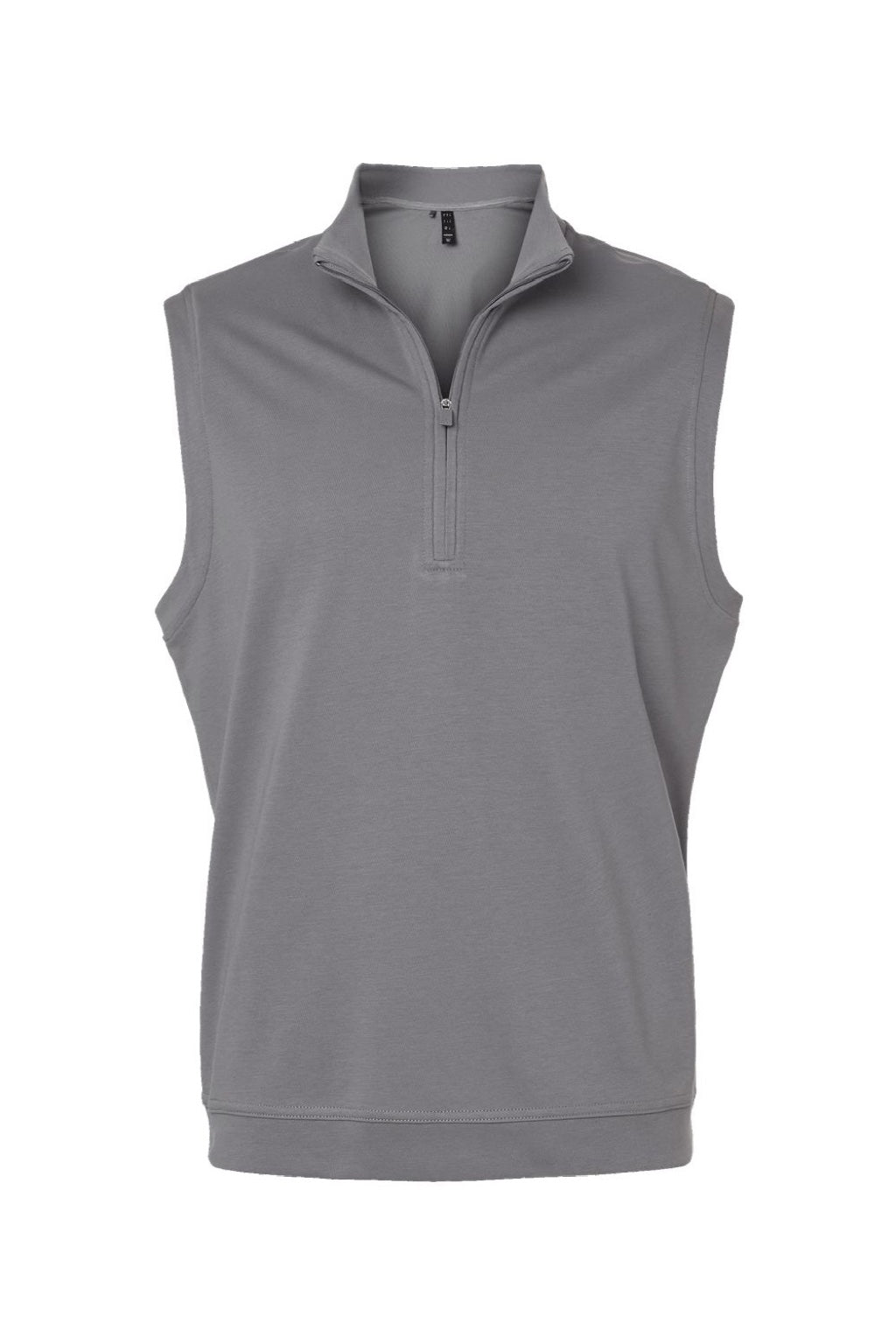 Adidas A599 Mens Club 1/4 Zip Vest Grey Flat Front