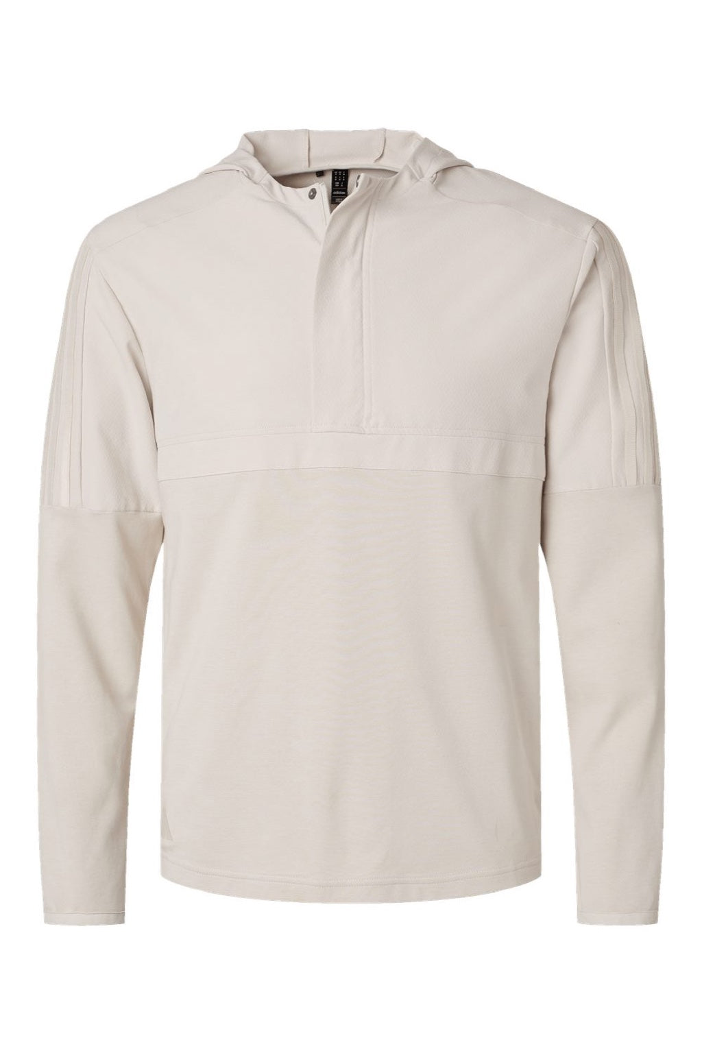 Adidas A607 Mens 1/4 Zip Hooded Anorak Jacket Alumina Flat Front