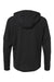 Adidas A607 Mens 1/4 Zip Hooded Anorak Jacket Black Flat Back