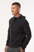 Adidas A607 Mens 1/4 Zip Hooded Anorak Jacket Black Model Side