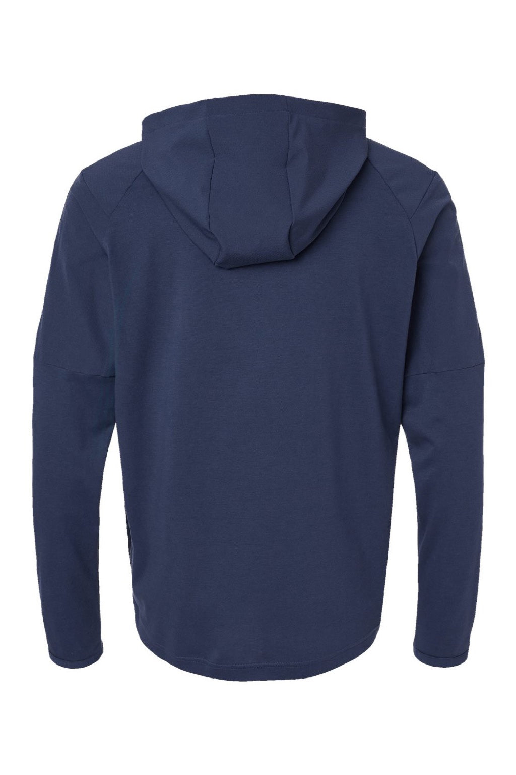 Adidas A607 Mens 1/4 Zip Hooded Anorak Jacket Crew Navy Blue Flat Back