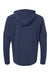 Adidas A607 Mens 1/4 Zip Hooded Anorak Jacket Crew Navy Blue Flat Back