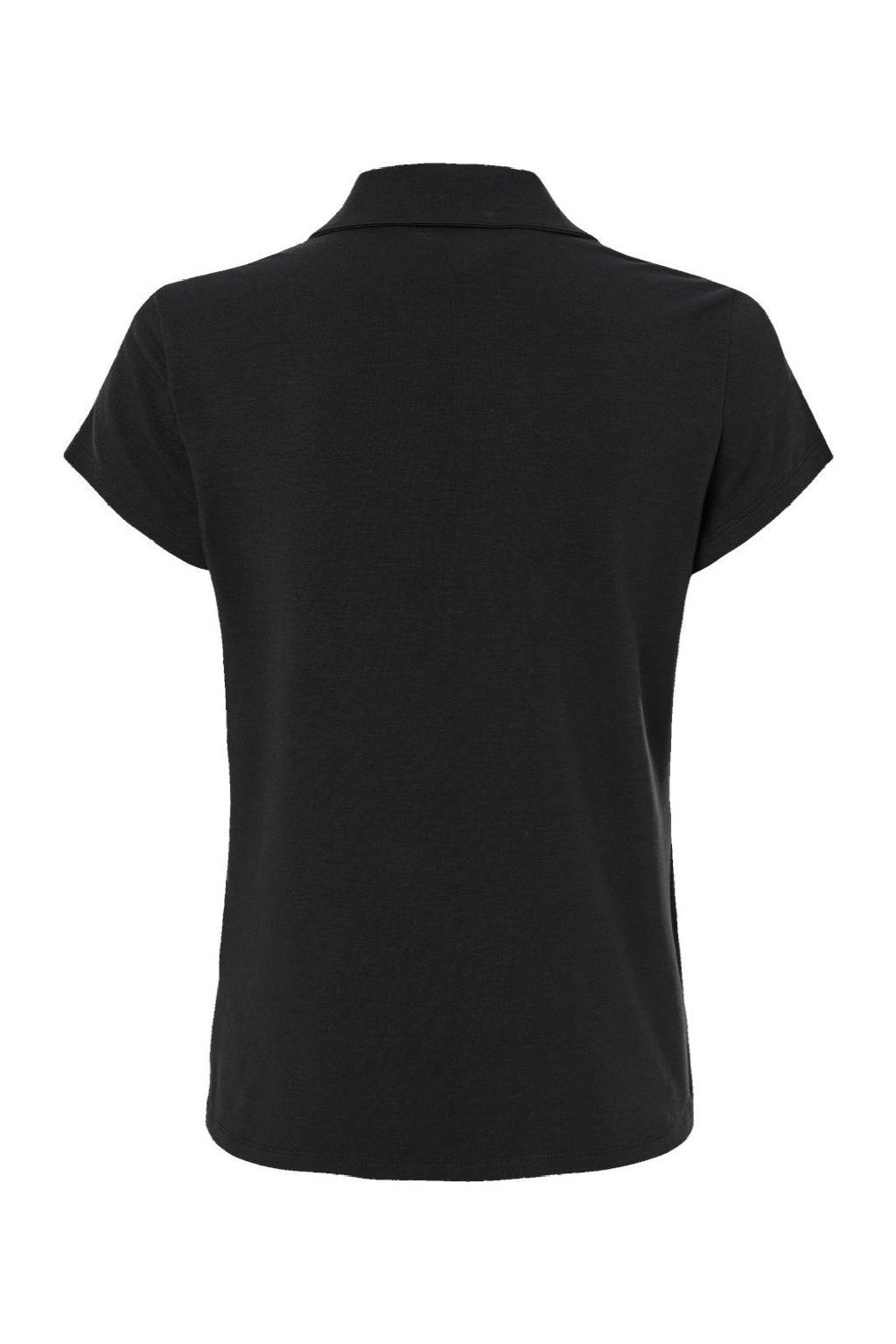 Adidas A690 Womens Short Sleeve Polo Shirt Black Flat Back
