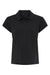 Adidas A690 Womens Short Sleeve Polo Shirt Black Flat Front