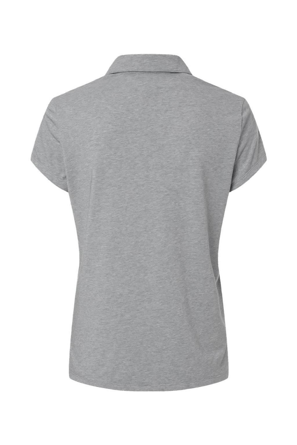Adidas A690 Womens Short Sleeve Polo Shirt Grey Melange Flat Back