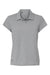 Adidas A690 Womens Short Sleeve Polo Shirt Grey Melange Flat Front