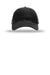 Richardson Hats 111 Mens Garment Washed Snapback Trucker Hat Black Flat Front