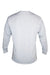 Anetik MVLPRL8 Mens Low Pro Tech Long Sleeve Crewneck T-Shirt Heather Alloy Grey Flat Back