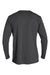 Anetik MVLPRL8 Mens Low Pro Tech Long Sleeve Crewneck T-Shirt Heather Charcoal Grey Flat Back
