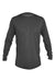Anetik MVLPRL8 Mens Low Pro Tech Long Sleeve Crewneck T-Shirt Heather Charcoal Grey Flat Front