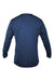 Anetik MVLPRL8 Mens Low Pro Tech Long Sleeve Crewneck T-Shirt Heather Navy Blue Flat Back