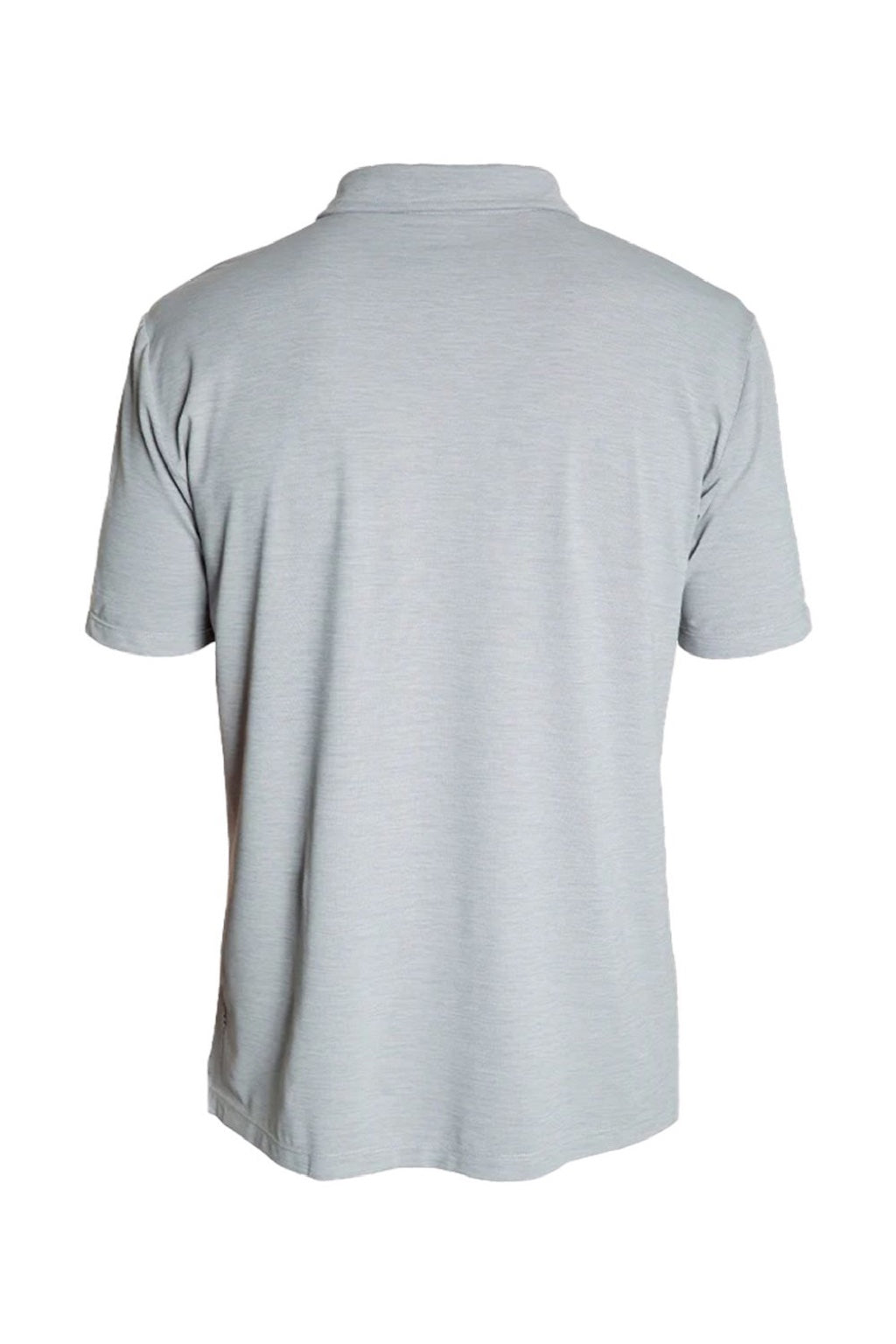 Anetik MPLPRS0 Mens Low Pro Tech Short Sleeve Polo Shirt Heather Alloy Grey Flat Back