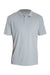 Anetik MPLPRS0 Mens Low Pro Tech Short Sleeve Polo Shirt Heather Alloy Grey Flat Front