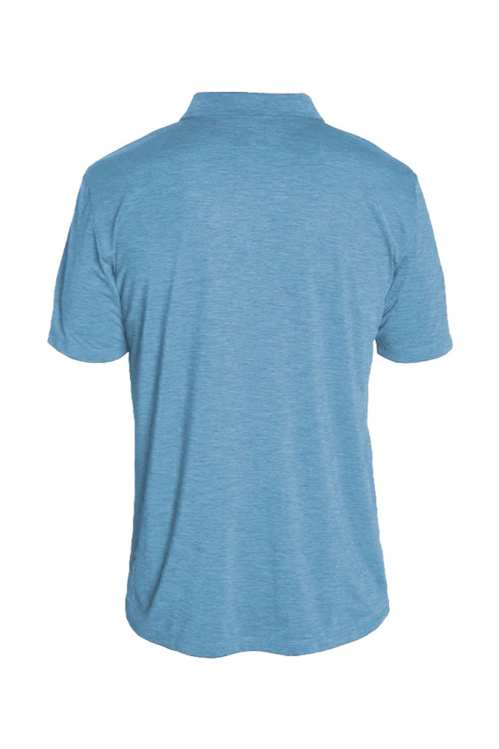 Anetik MPLPRS0 Mens Low Pro Tech Short Sleeve Polo Shirt Heather Bahama Blue Flat Back