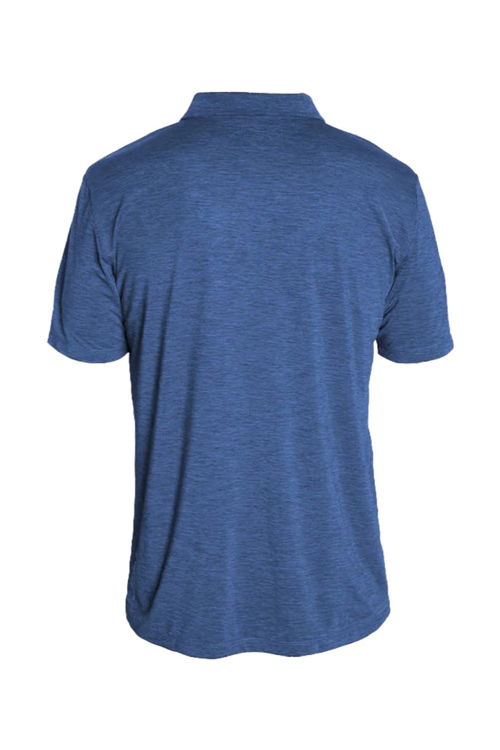Anetik MPLPRS0 Mens Low Pro Tech Short Sleeve Polo Shirt Heather Navy Blue Flat Back
