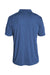 Anetik MPLPRS0 Mens Low Pro Tech Short Sleeve Polo Shirt Heather Navy Blue Flat Back