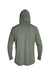 Anetik MVLPRH8 Mens Low Pro Tech Long Sleeve Hooded T-Shirt Hoodie Heather Dark Olive Green Flat Back