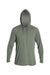 Anetik MVLPRH8 Mens Low Pro Tech Long Sleeve Hooded T-Shirt Hoodie Heather Dark Olive Green Flat Front