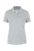 Anetik WPBRZS1 Womens Breeze Tech Short Sleeve Polo Shirt Heather Alloy Grey Flat Front
