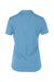 Anetik WPBRZS1 Womens Breeze Tech Short Sleeve Polo Shirt Heather Bahama Blue Flat Back