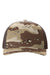Richardson Hats 112PFP Mens Printed Snapback Trucker Hat Desert Camo/Brown Flat Front