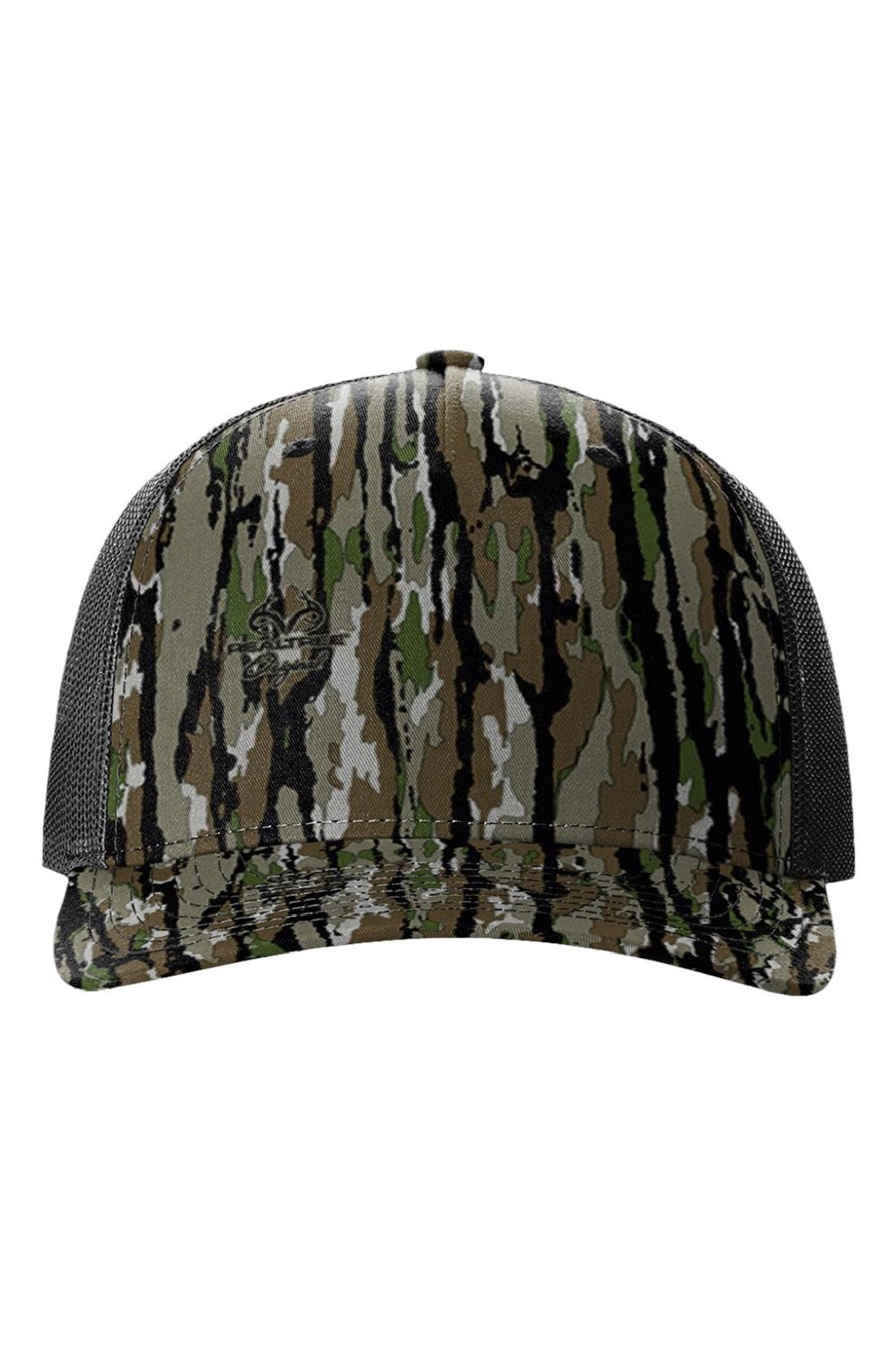 Richardson Hats 112PFP Mens Printed Snapback Trucker Hat Realtree Original/Black Flat Front