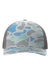 Richardson Hats 112PFP Mens Printed Snapback Trucker Hat Saltwater Duck Camo/Charcoal Flat Front