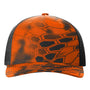 Richardson Hats Mens Printed Snapback Trucker Hat - Kryptek Inferno/Black - New