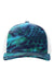 Richardson Hats 112PFP Mens Printed Snapback Trucker Hat Kryptek Pontus/White Flat Front