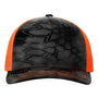 Richardson Hats Mens Printed Snapback Trucker Hat - Kryptek Typhon/Neon Orange - New