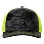 Richardson Hats Mens Printed Snapback Trucker Hat - Kryptek Typhon/Neon Yellow - New